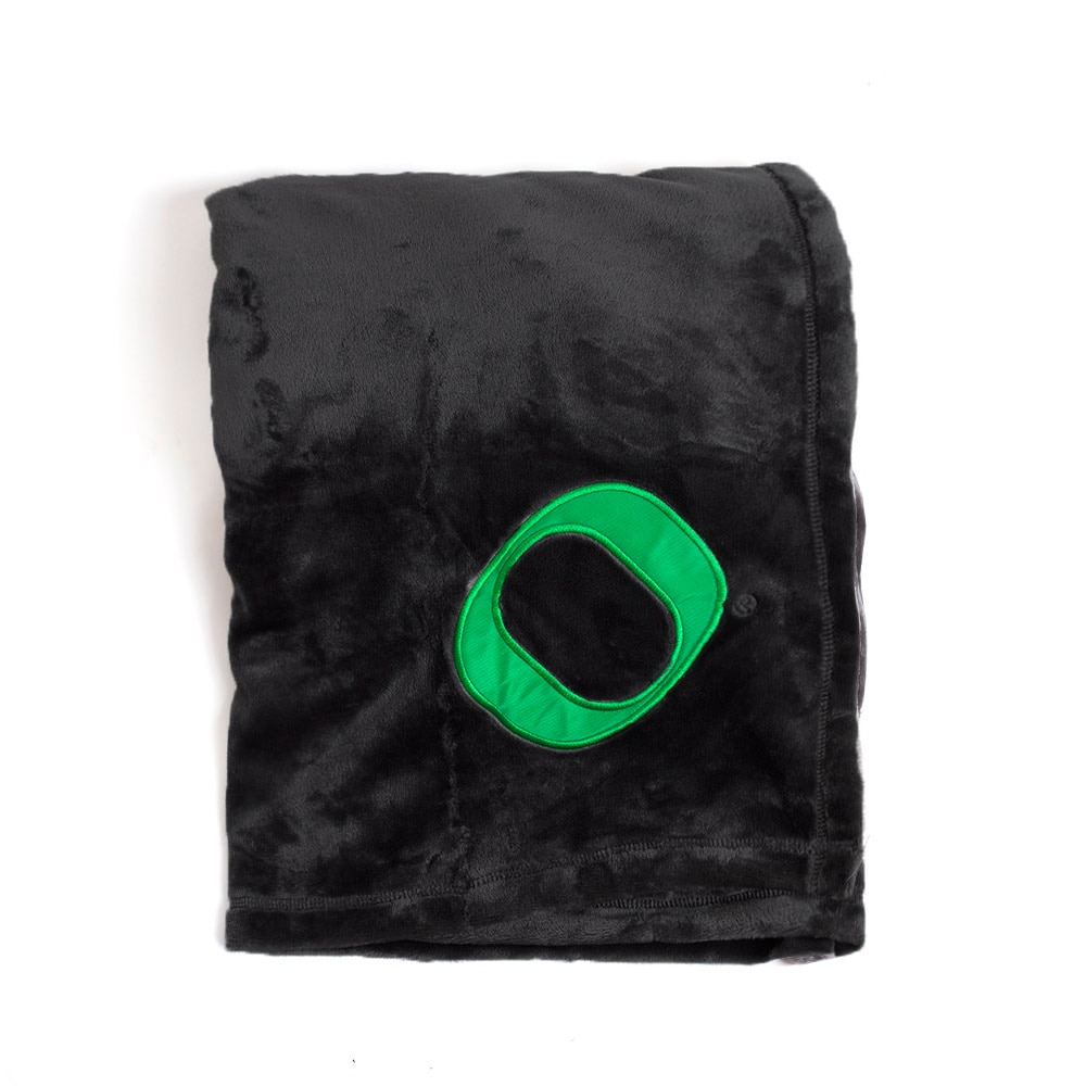 Classic Oregon O, Super Soft, Blanket, Black